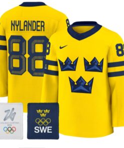 William Nylander Jersey #88 Sweden Olympic 2026 Premium All Stitched