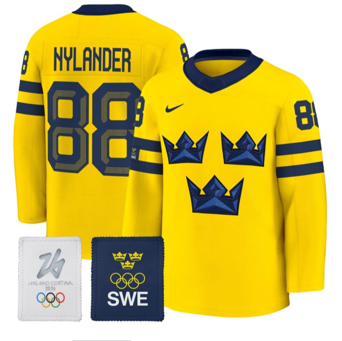 William Nylander Jersey #88 Sweden Olympic 2026 Premium All Stitched 5 William Nylander Jersey 88 Sweden Olympic 2026 Premium All Stitched Gold