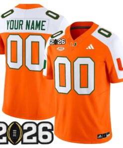 Miami Hurricanes 2026 CFP Final Patch Vapor Limited Custom Jersey - All Stitched by Digigearus