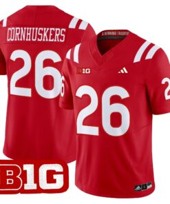 Men Nebraska Cornhuskers 2026 Vapor Limited Jersey - Stitched 56 Nebraska Cornhuskers 2026 Vapor Limited Jersey - Stitched by Digigearus