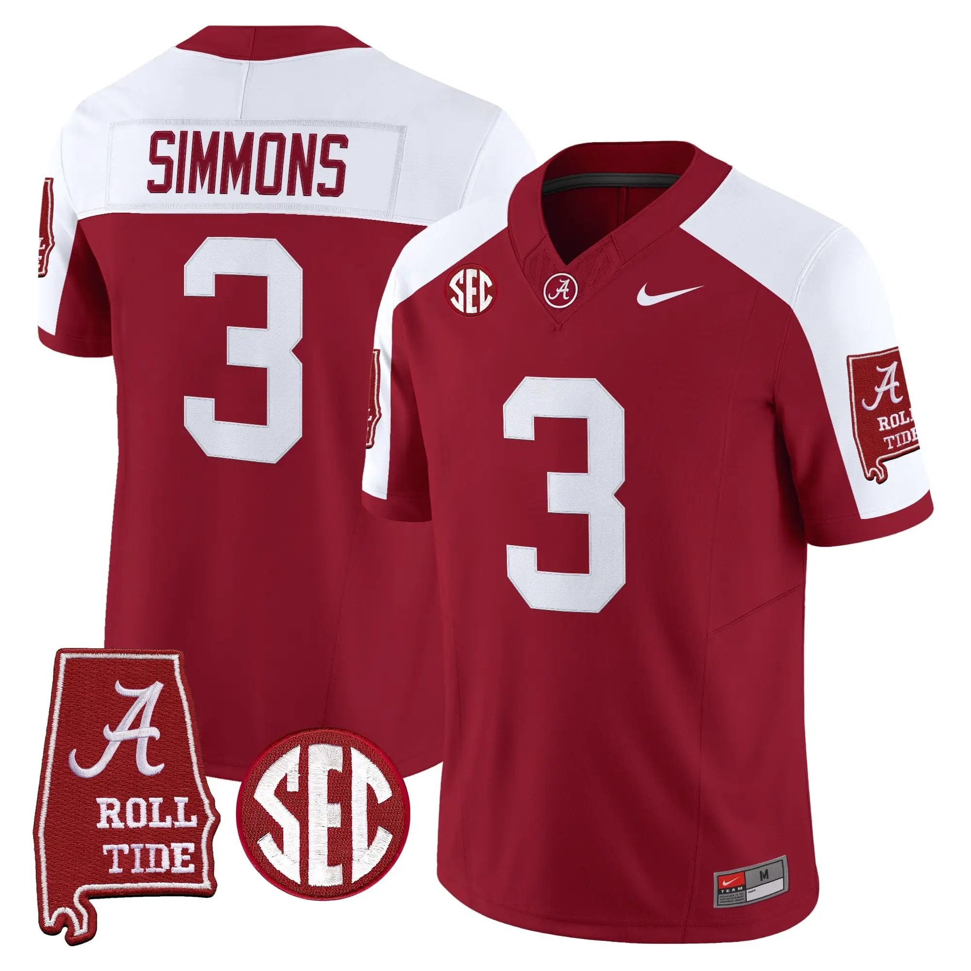 BAMA 2026 Vapor Limited Jersey - Alabama Map - Stitched 49 BAMA 2026 Vapor Limited Jersey - Alabama Map - Stitched by Alabama Crimson Tide