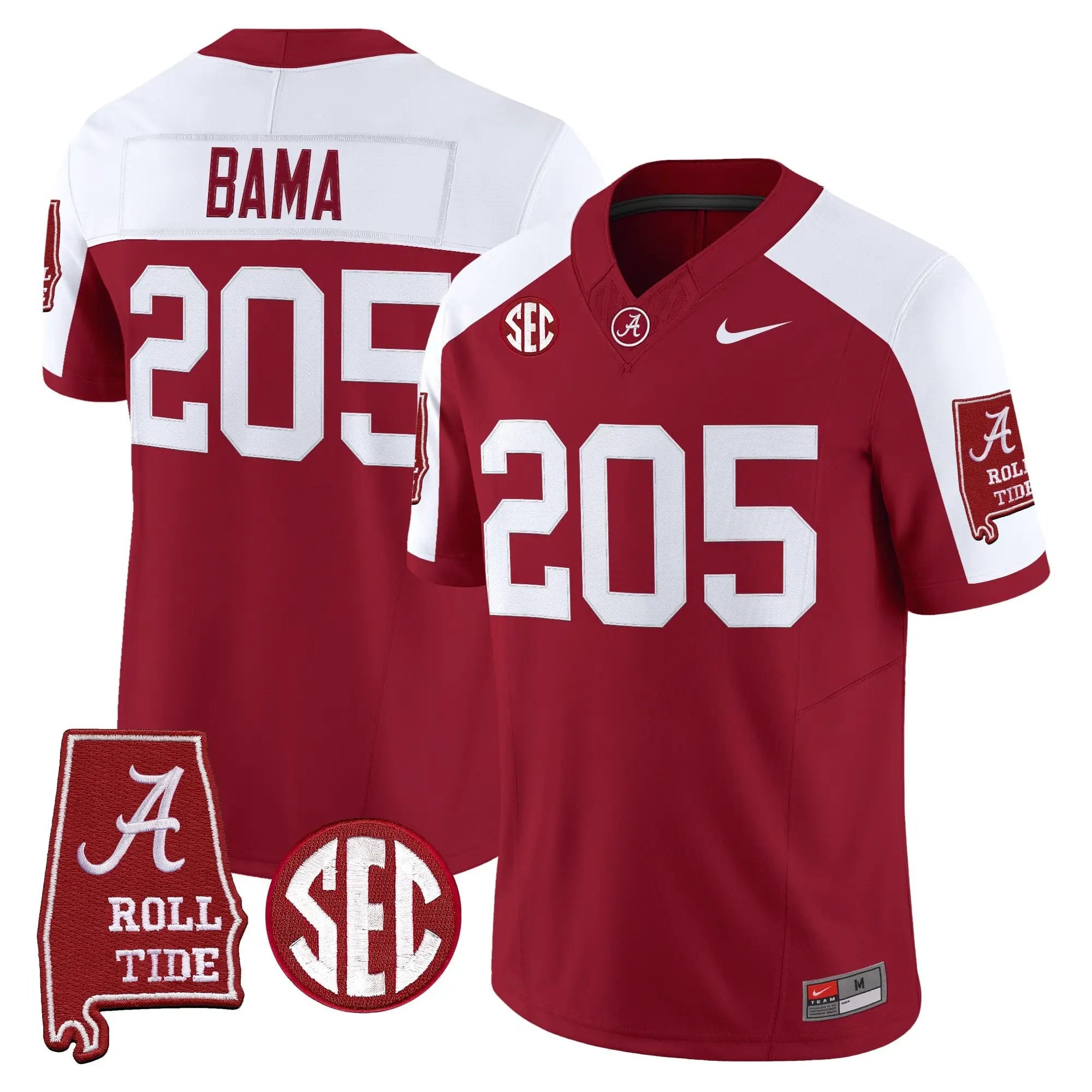 BAMA 2026 Vapor Limited Jersey - Alabama Map - Stitched 50 BAMA 2026 Vapor Limited Jersey - Alabama Map - Stitched by Alabama Crimson Tide