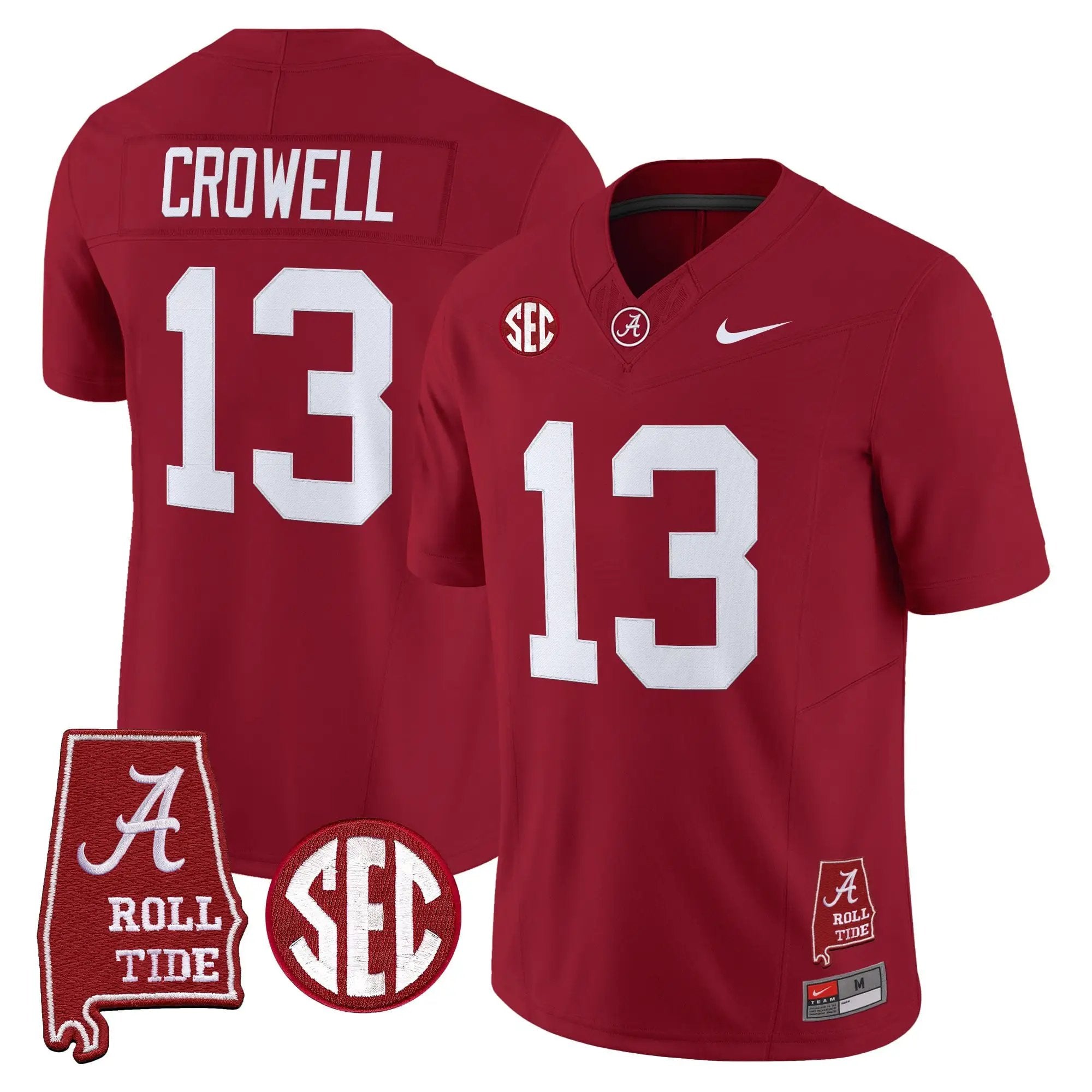BAMA 2026 Vapor Limited Jersey - Alabama Map - Stitched 10 BAMA 2026 Vapor Limited Jersey - Alabama Map - Stitched by Alabama Crimson Tide