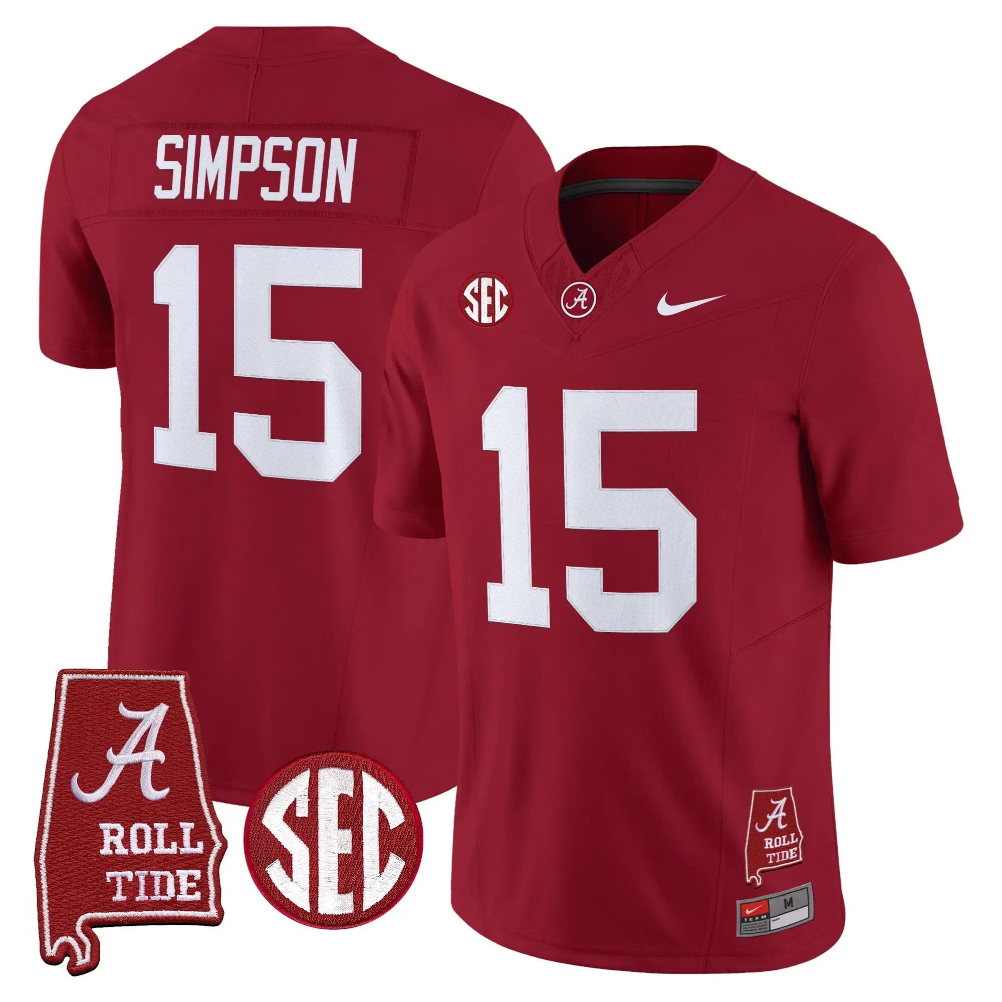 BAMA 2026 Vapor Limited Jersey - Alabama Map - Stitched 11 BAMA 2026 Vapor Limited Jersey - Alabama Map - Stitched by Alabama Crimson Tide