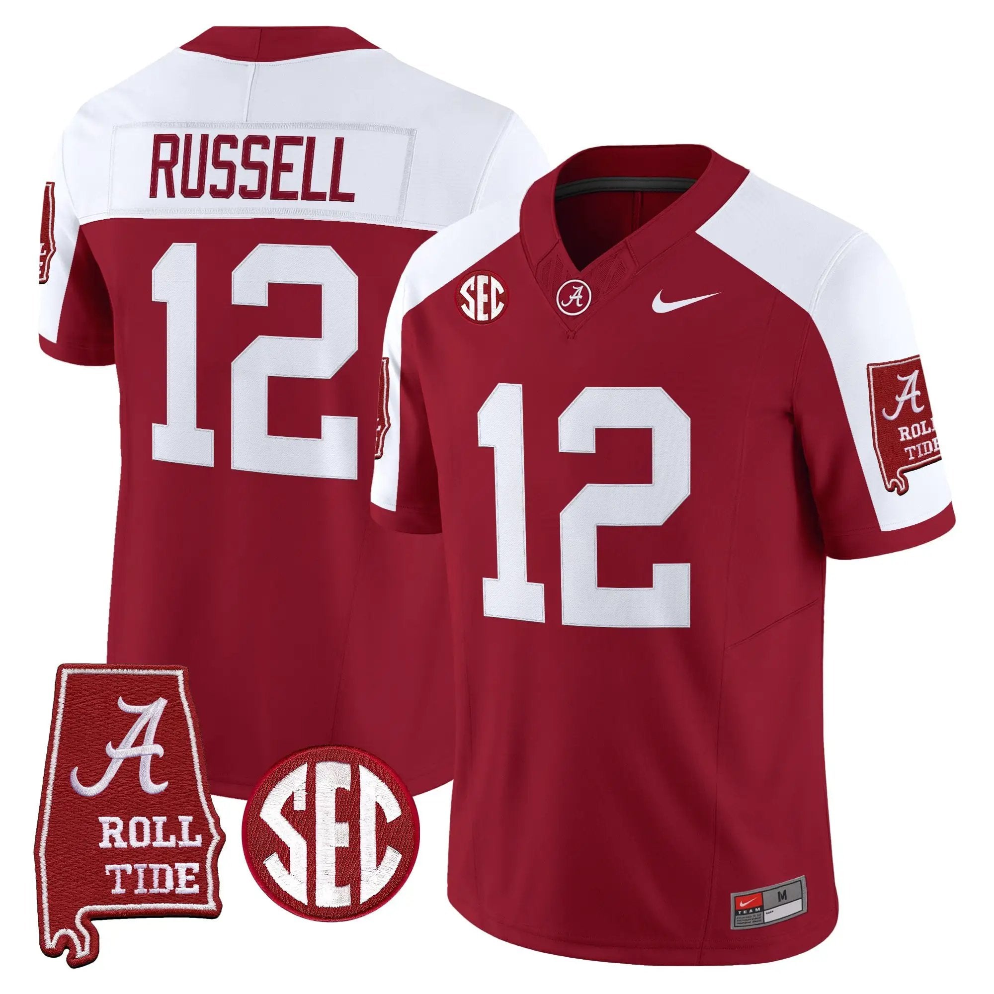 BAMA 2026 Vapor Limited Jersey - Alabama Map - Stitched 56 BAMA 2026 Vapor Limited Jersey - Alabama Map - Stitched by Alabama Crimson Tide
