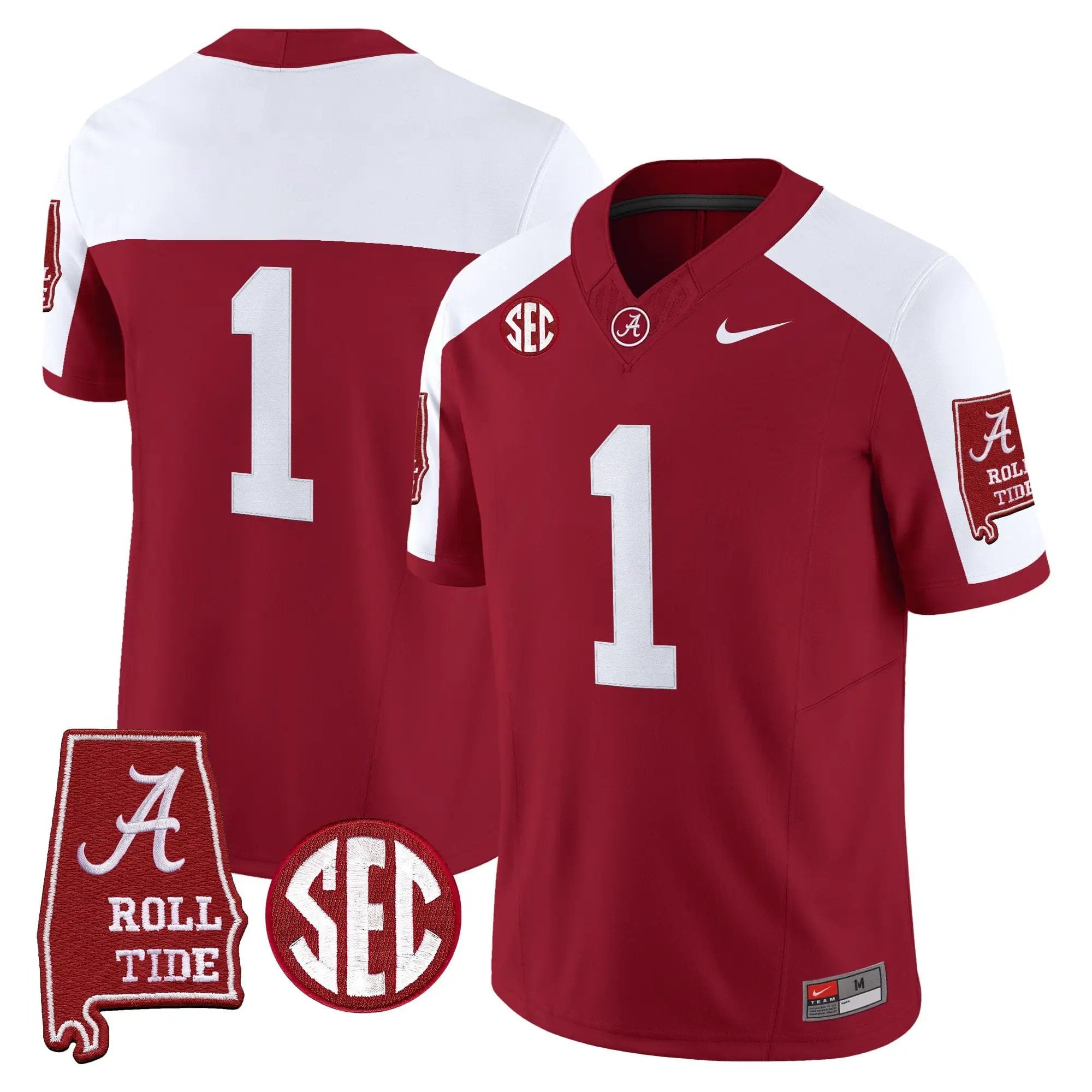 BAMA 2026 Vapor Limited Jersey - Alabama Map - Stitched 60 BAMA 2026 Vapor Limited Jersey - Alabama Map - Stitched by Alabama Crimson Tide