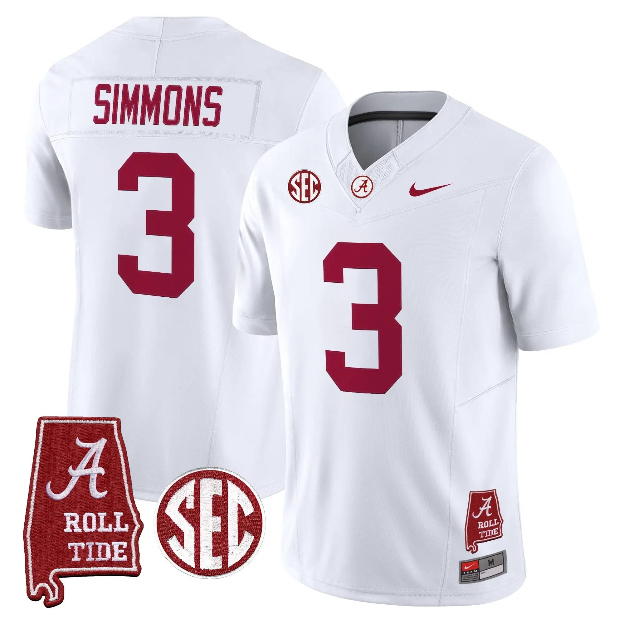 BAMA 2026 Vapor Limited Jersey - Alabama Map - Stitched 13 BAMA 2026 Vapor Limited Jersey - Alabama Map - Stitched by Alabama Crimson Tide