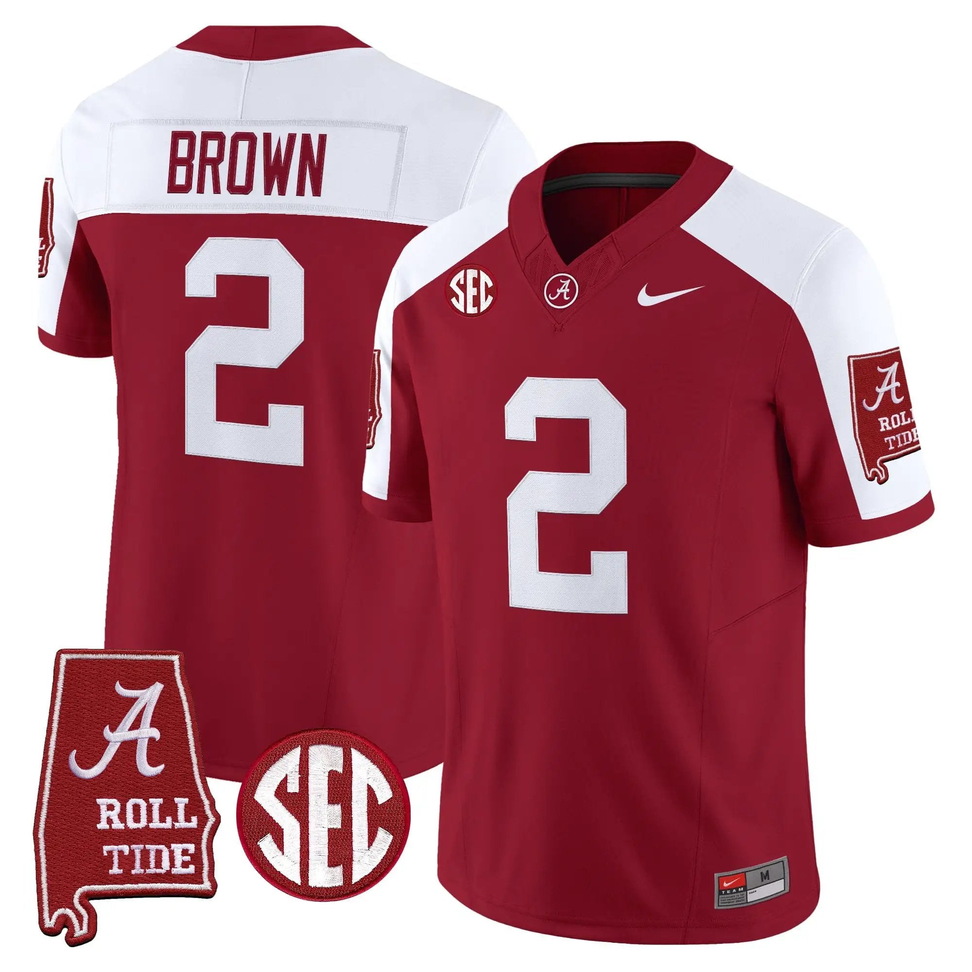 BAMA 2026 Vapor Limited Jersey - Alabama Map - Stitched 53 BAMA 2026 Vapor Limited Jersey - Alabama Map - Stitched by Alabama Crimson Tide