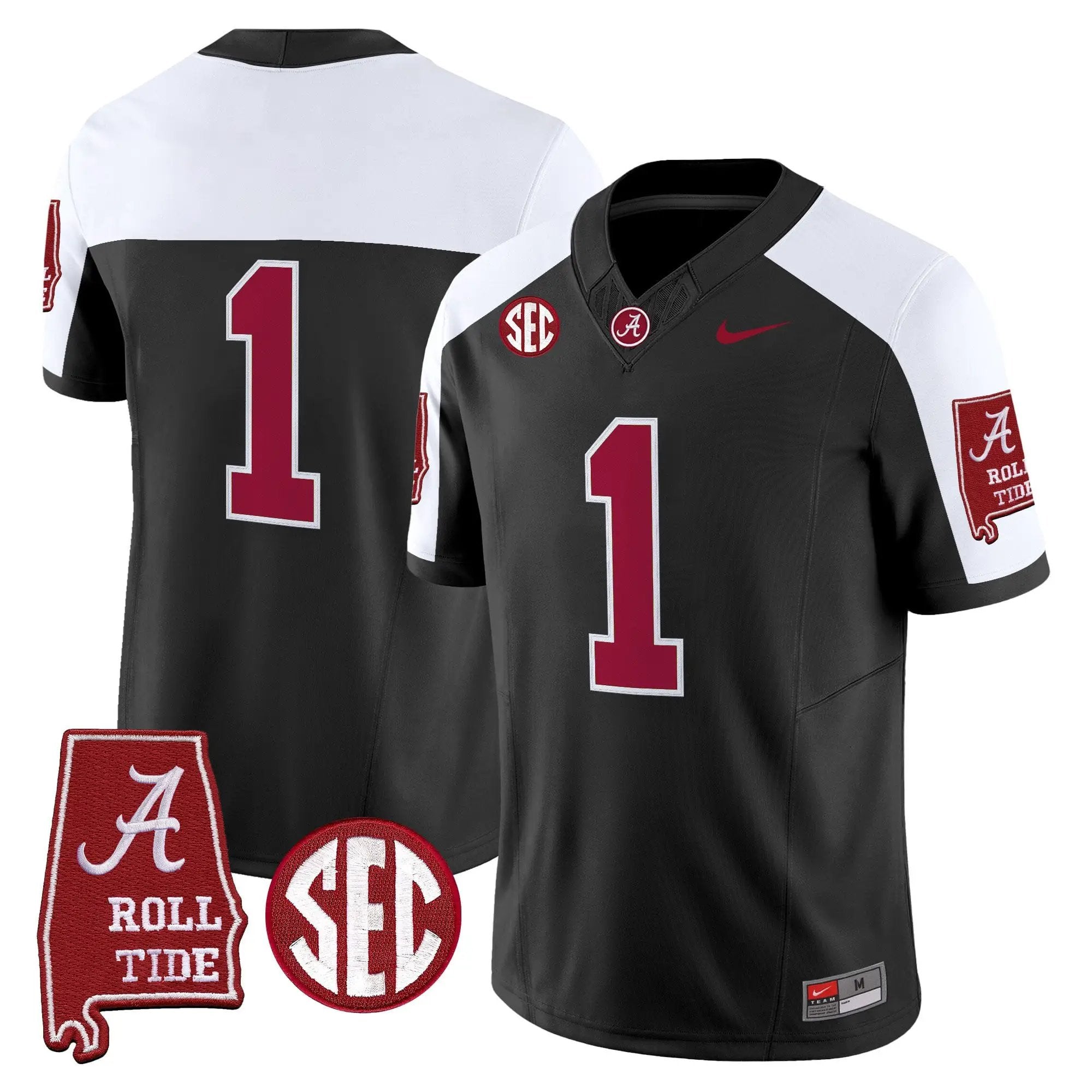 BAMA 2026 Vapor Limited Jersey - Alabama Map - Stitched 48 BAMA 2026 Vapor Limited Jersey - Alabama Map - Stitched by Alabama Crimson Tide
