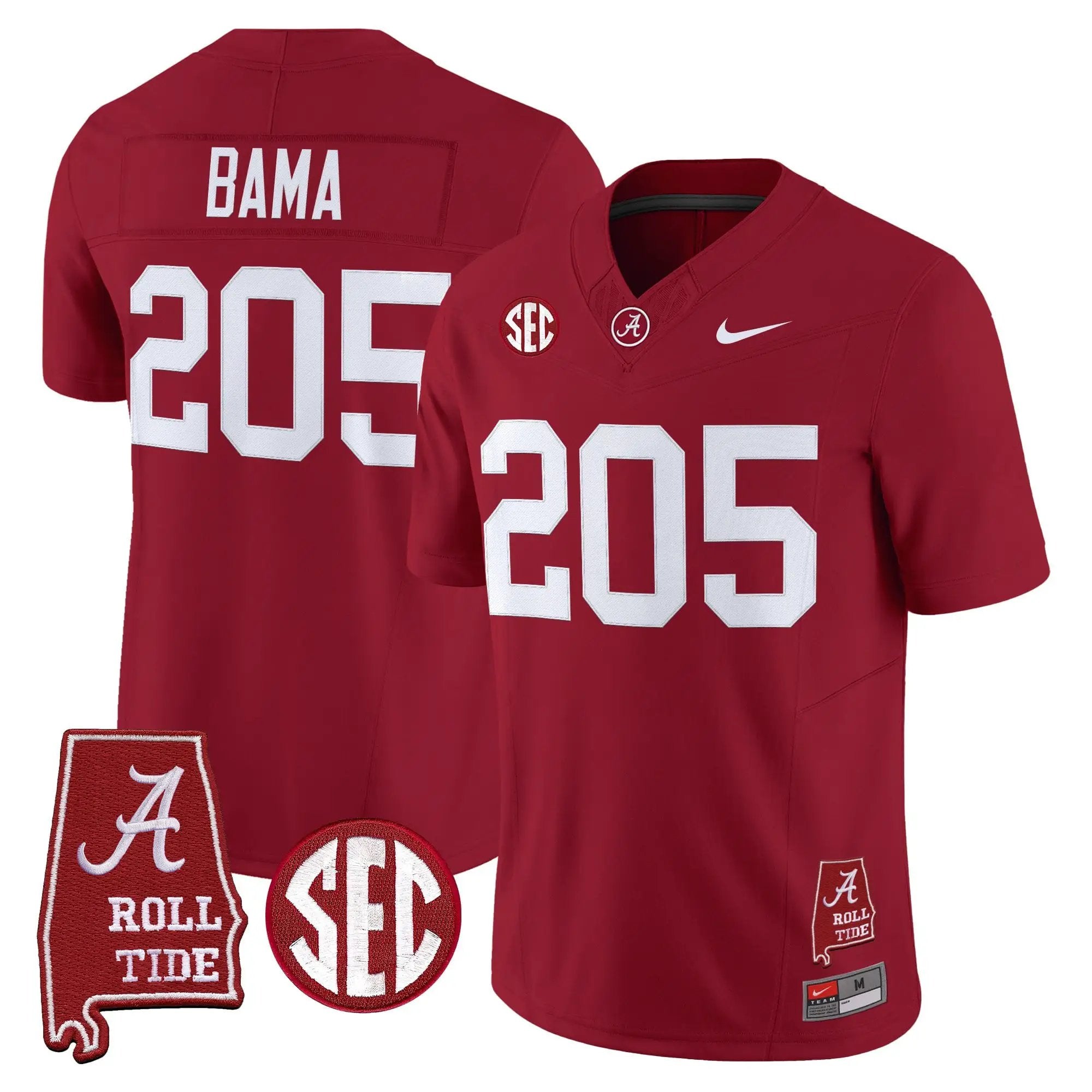 BAMA 2026 Vapor Limited Jersey - Alabama Map - Stitched 2 BAMA 2026 Vapor Limited Jersey - Alabama Map - Stitched by Alabama Crimson Tide