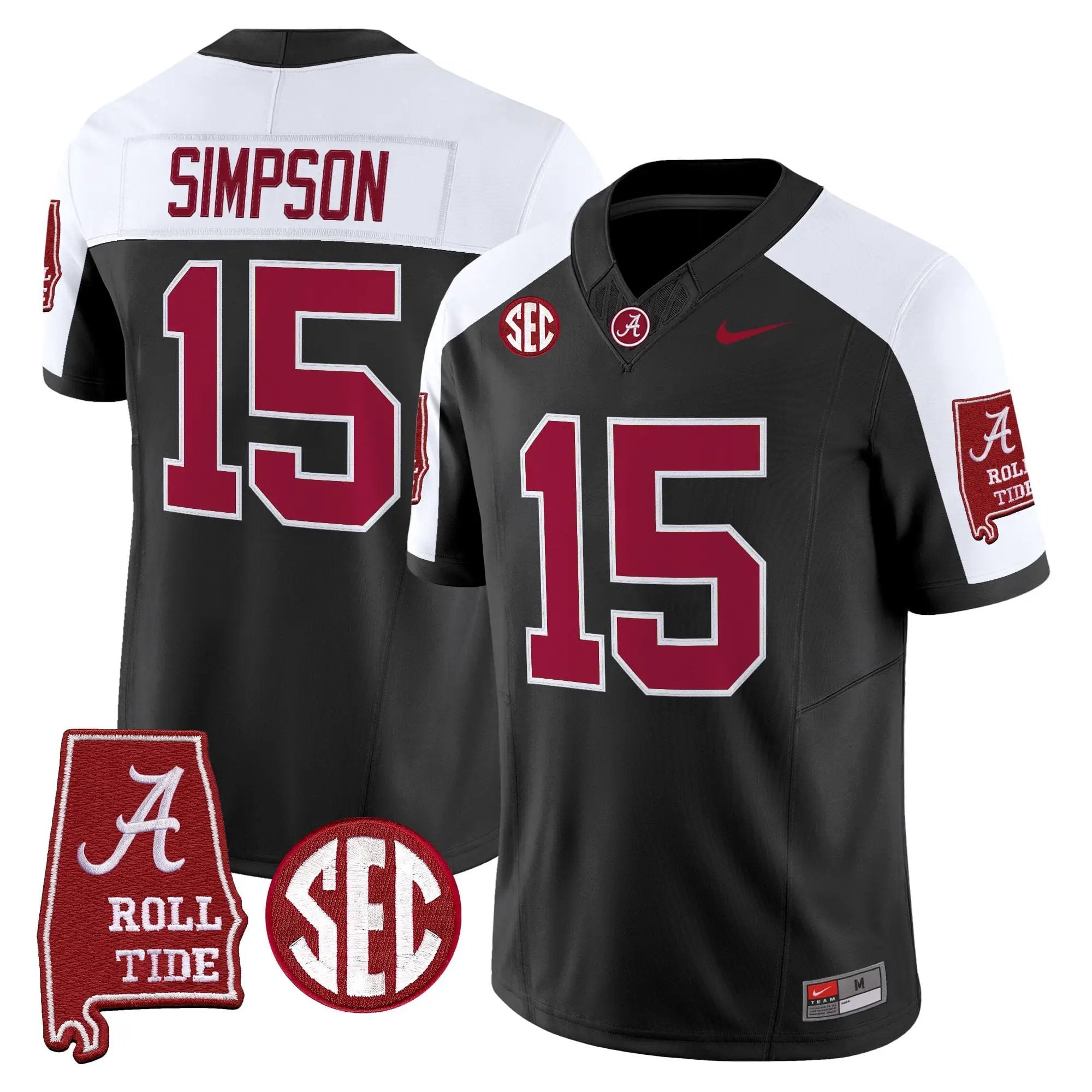 BAMA 2026 Vapor Limited Jersey - Alabama Map - Stitched 47 BAMA 2026 Vapor Limited Jersey - Alabama Map - Stitched by Alabama Crimson Tide
