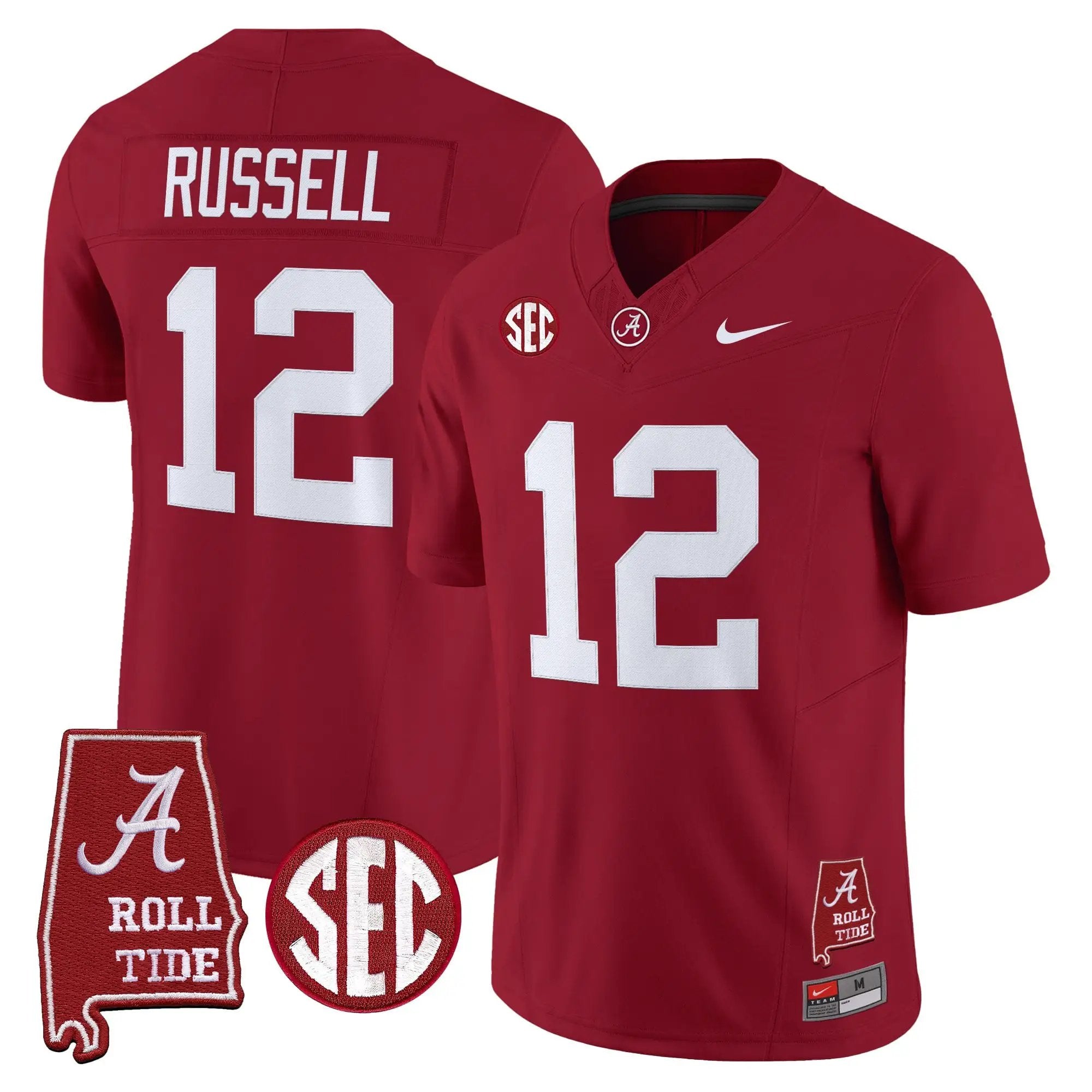 BAMA 2026 Vapor Limited Jersey - Alabama Map - Stitched 8 BAMA 2026 Vapor Limited Jersey - Alabama Map - Stitched by Alabama Crimson Tide