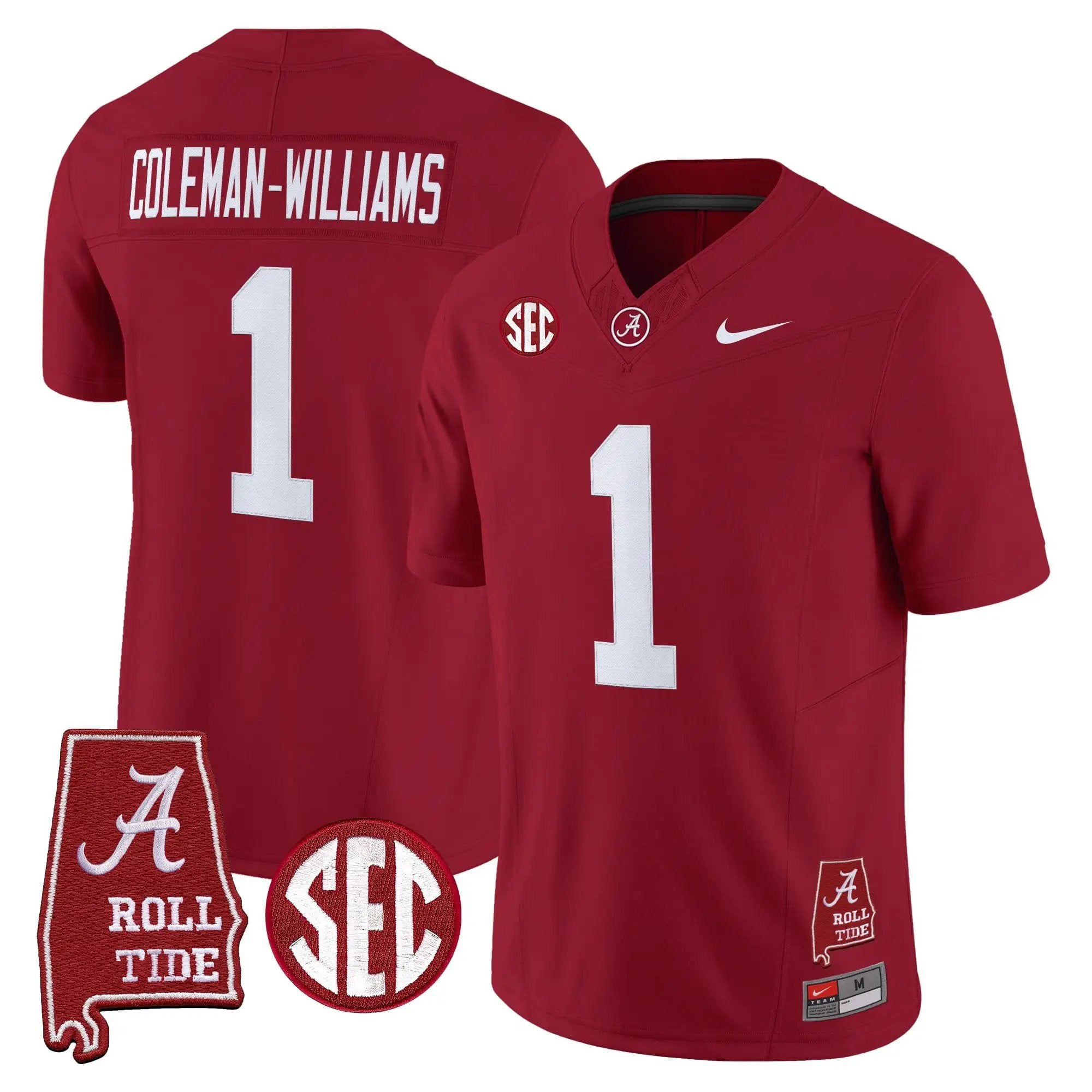 BAMA 2026 Vapor Limited Jersey - Alabama Map - Stitched 3 BAMA 2026 Vapor Limited Jersey - Alabama Map - Stitched by Alabama Crimson Tide