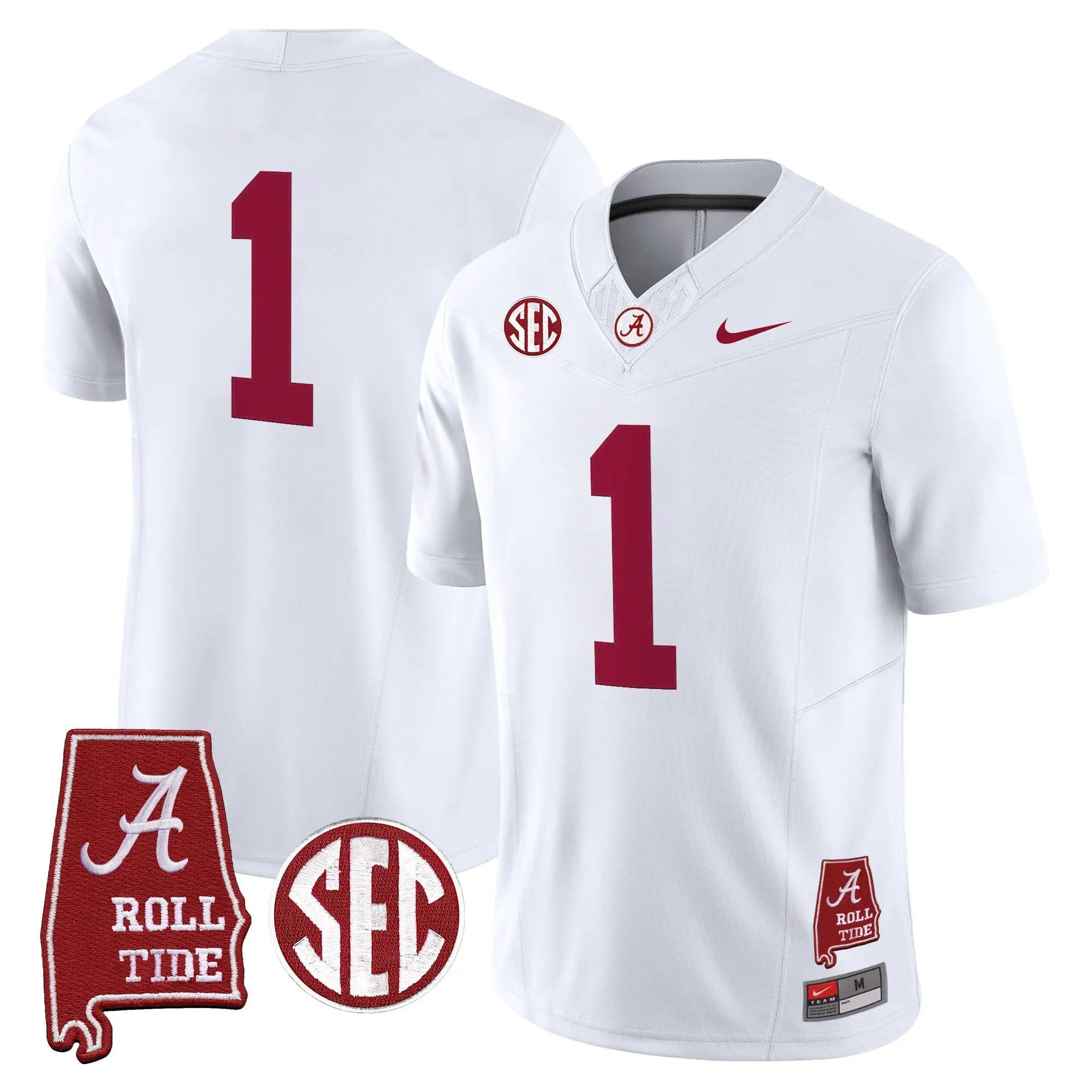 BAMA 2026 Vapor Limited Jersey - Alabama Map - Stitched 24 BAMA 2026 Vapor Limited Jersey - Alabama Map - Stitched by Alabama Crimson Tide