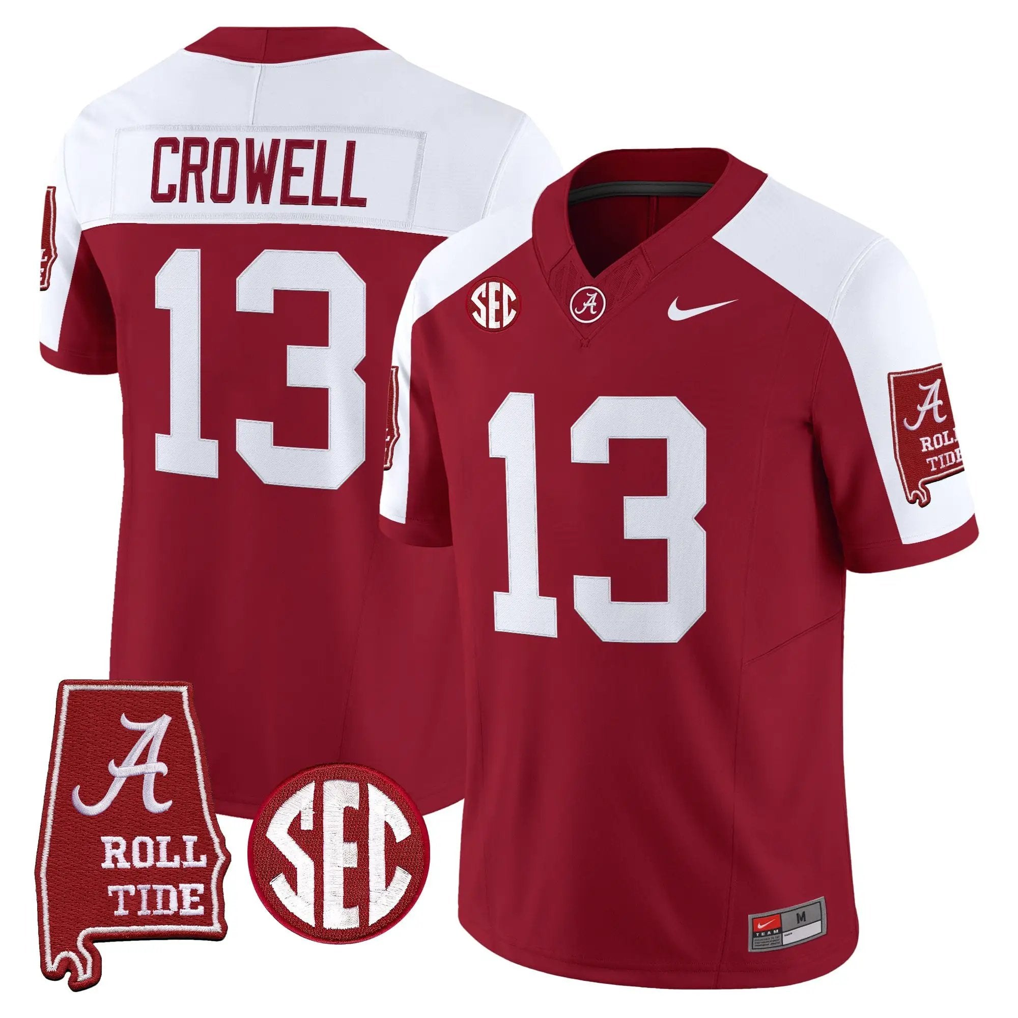 BAMA 2026 Vapor Limited Jersey - Alabama Map - Stitched 58 BAMA 2026 Vapor Limited Jersey - Alabama Map - Stitched by Alabama Crimson Tide