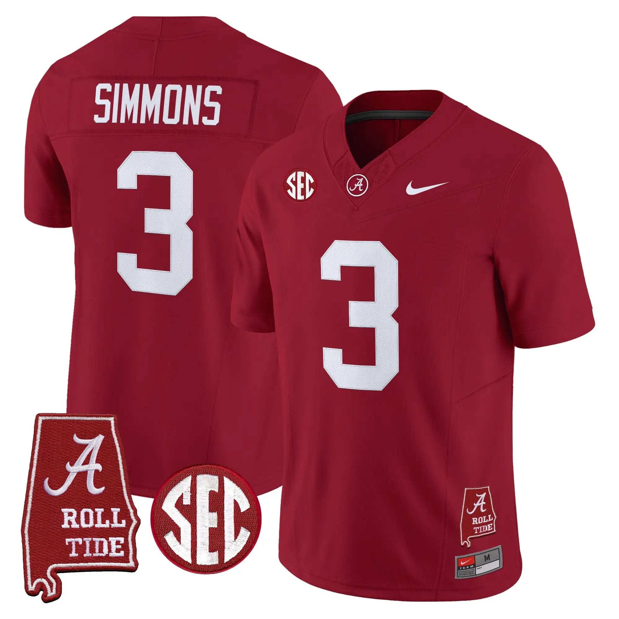 BAMA 2026 Vapor Limited Jersey - Alabama Map - Stitched 1 BAMA 2026 Vapor Limited Jersey - Alabama Map - Stitched by Alabama Crimson Tide