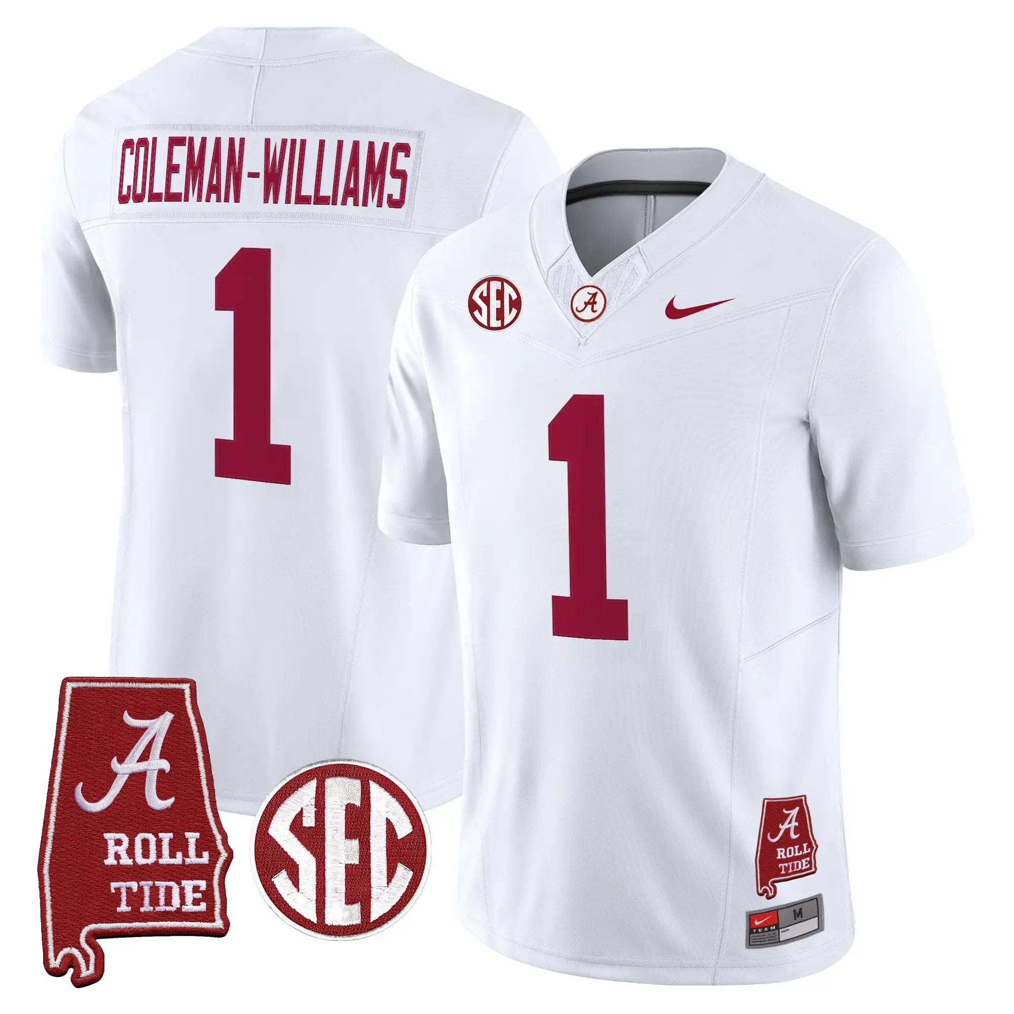 BAMA 2026 Vapor Limited Jersey - Alabama Map - Stitched 15 BAMA 2026 Vapor Limited Jersey - Alabama Map - Stitched by Alabama Crimson Tide
