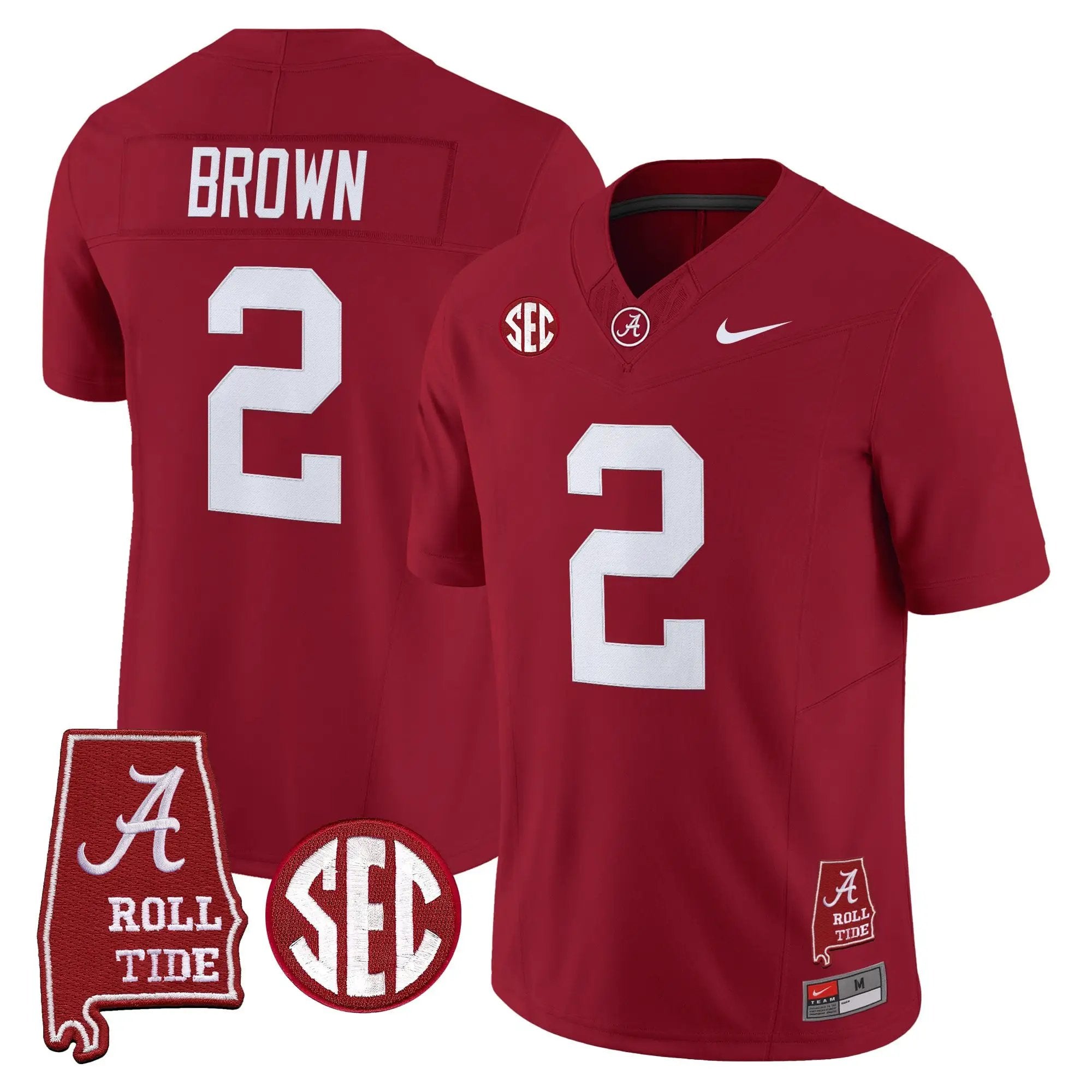 BAMA 2026 Vapor Limited Jersey - Alabama Map - Stitched 5 BAMA 2026 Vapor Limited Jersey - Alabama Map - Stitched by Alabama Crimson Tide