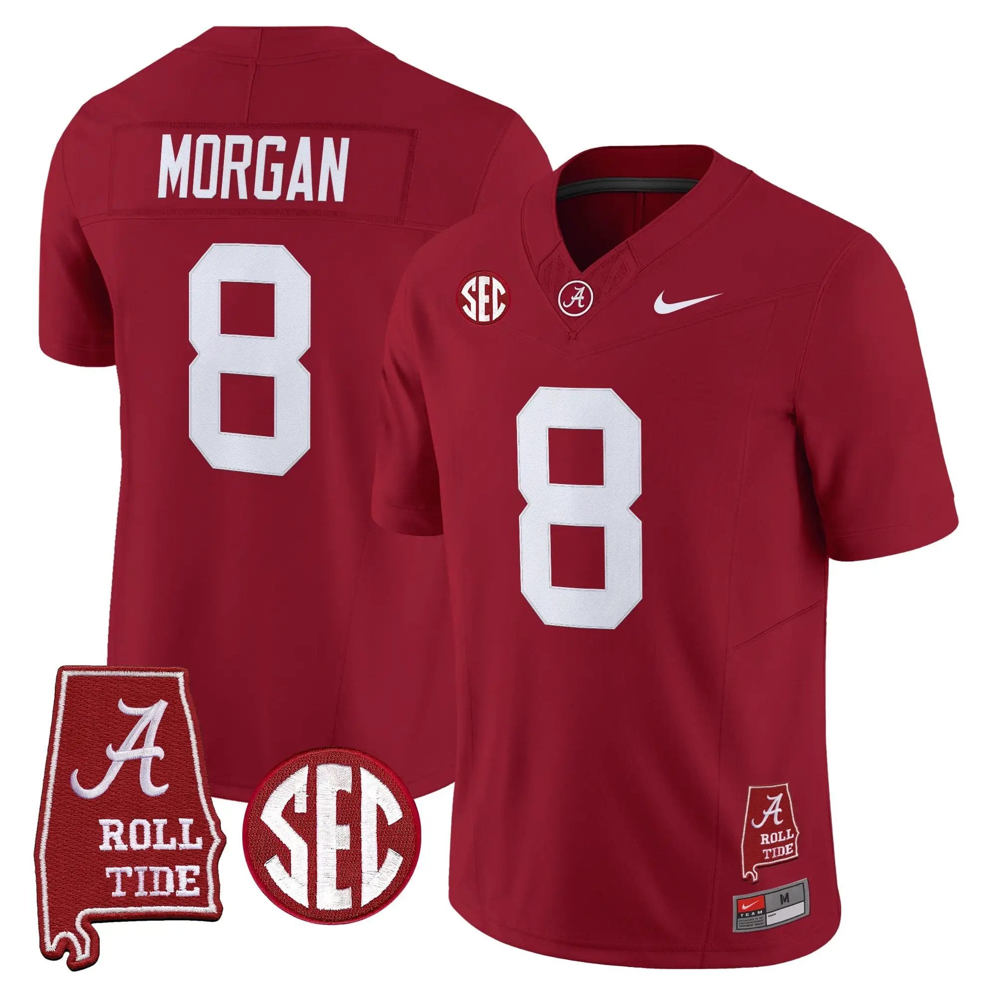 BAMA 2026 Vapor Limited Jersey - Alabama Map - Stitched 9 BAMA 2026 Vapor Limited Jersey - Alabama Map - Stitched by Alabama Crimson Tide