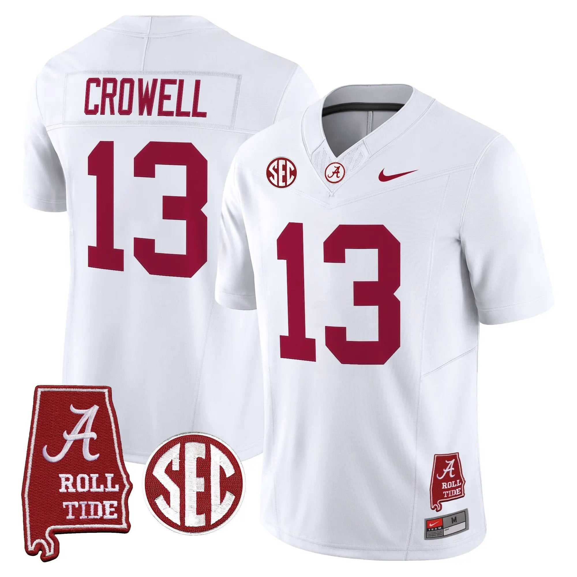 BAMA 2026 Vapor Limited Jersey - Alabama Map - Stitched 22 BAMA 2026 Vapor Limited Jersey - Alabama Map - Stitched by Alabama Crimson Tide
