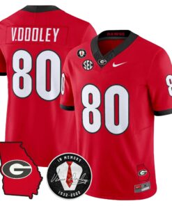 Men Georgia Bulldogs 2026 Georgia Map & Vince Dooley Patch Vapor Limited Jersey - Stitched 57 Georgia Bulldogs 2026 Georgia Map & Vince Dooley Patch Vapor Limited Jersey - Stitched by Digigearus