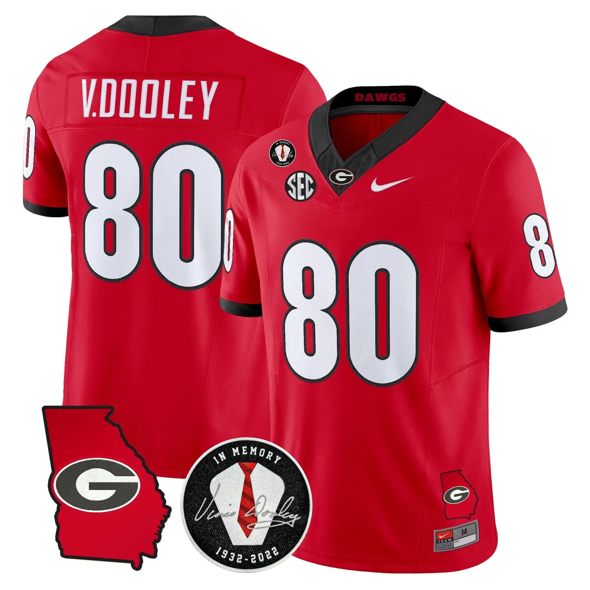 Men Georgia Bulldogs 2026 Georgia Map & Vince Dooley Patch Vapor Limited Jersey - Stitched 22 Georgia Bulldogs 2026 Georgia Map & Vince Dooley Patch Vapor Limited Jersey - Stitched by Digigearus