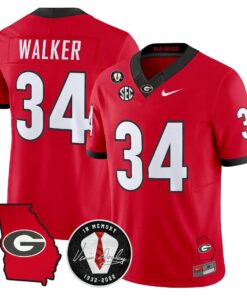 Men Georgia Bulldogs 2026 Georgia Map & Vince Dooley Patch Vapor Limited Jersey - Stitched 55 Georgia Bulldogs 2026 Georgia Map & Vince Dooley Patch Vapor Limited Jersey - Stitched by Digigearus