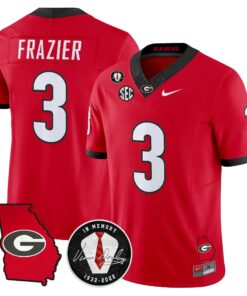 Men Georgia Bulldogs 2026 Georgia Map & Vince Dooley Patch Vapor Limited Jersey - Stitched 50 Georgia Bulldogs 2026 Georgia Map & Vince Dooley Patch Vapor Limited Jersey - Stitched by Digigearus