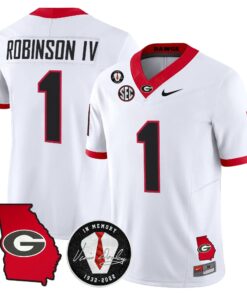 Men Georgia Bulldogs 2026 Georgia Map & Vince Dooley Patch Vapor Limited Jersey - Stitched 63 Georgia Bulldogs 2026 Georgia Map & Vince Dooley Patch Vapor Limited Jersey - Stitched by Digigearus