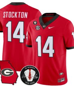 Men Georgia Bulldogs 2026 Georgia Map & Vince Dooley Patch Vapor Limited Jersey - Stitched 48 Georgia Bulldogs 2026 Georgia Map & Vince Dooley Patch Vapor Limited Jersey - Stitched by Digigearus