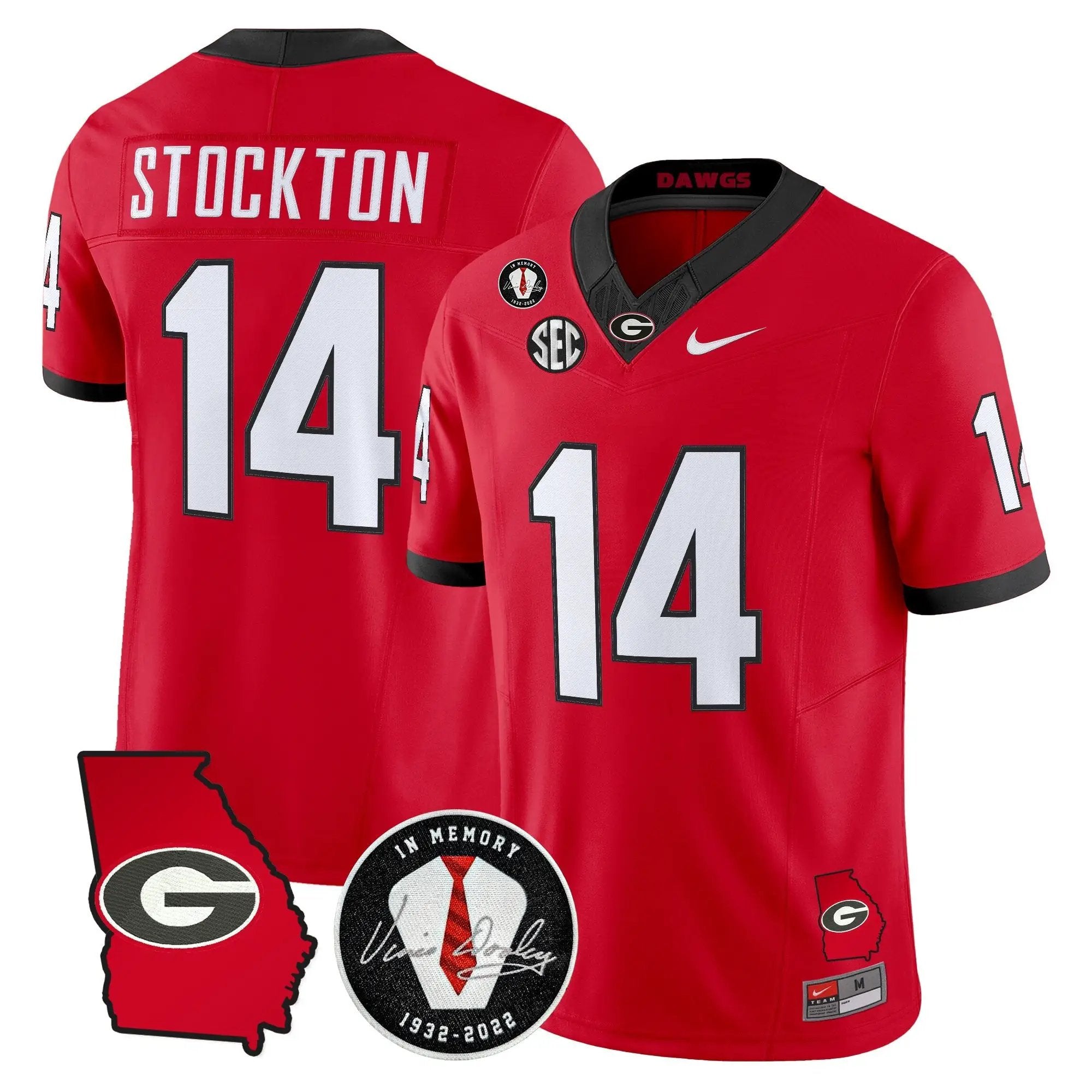 Men Georgia Bulldogs 2026 Georgia Map & Vince Dooley Patch Vapor Limited Jersey - Stitched 13 Georgia Bulldogs 2026 Georgia Map & Vince Dooley Patch Vapor Limited Jersey - Stitched by Digigearus