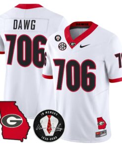 Men Georgia Bulldogs 2026 Georgia Map & Vince Dooley Patch Vapor Limited Jersey - Stitched 61 Georgia Bulldogs 2026 Georgia Map & Vince Dooley Patch Vapor Limited Jersey - Stitched by Digigearus