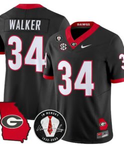 Men Georgia Bulldogs 2026 Georgia Map & Vince Dooley Patch Vapor Limited Jersey - Stitched 43 Georgia Bulldogs 2026 Georgia Map & Vince Dooley Patch Vapor Limited Jersey - Stitched by Digigearus