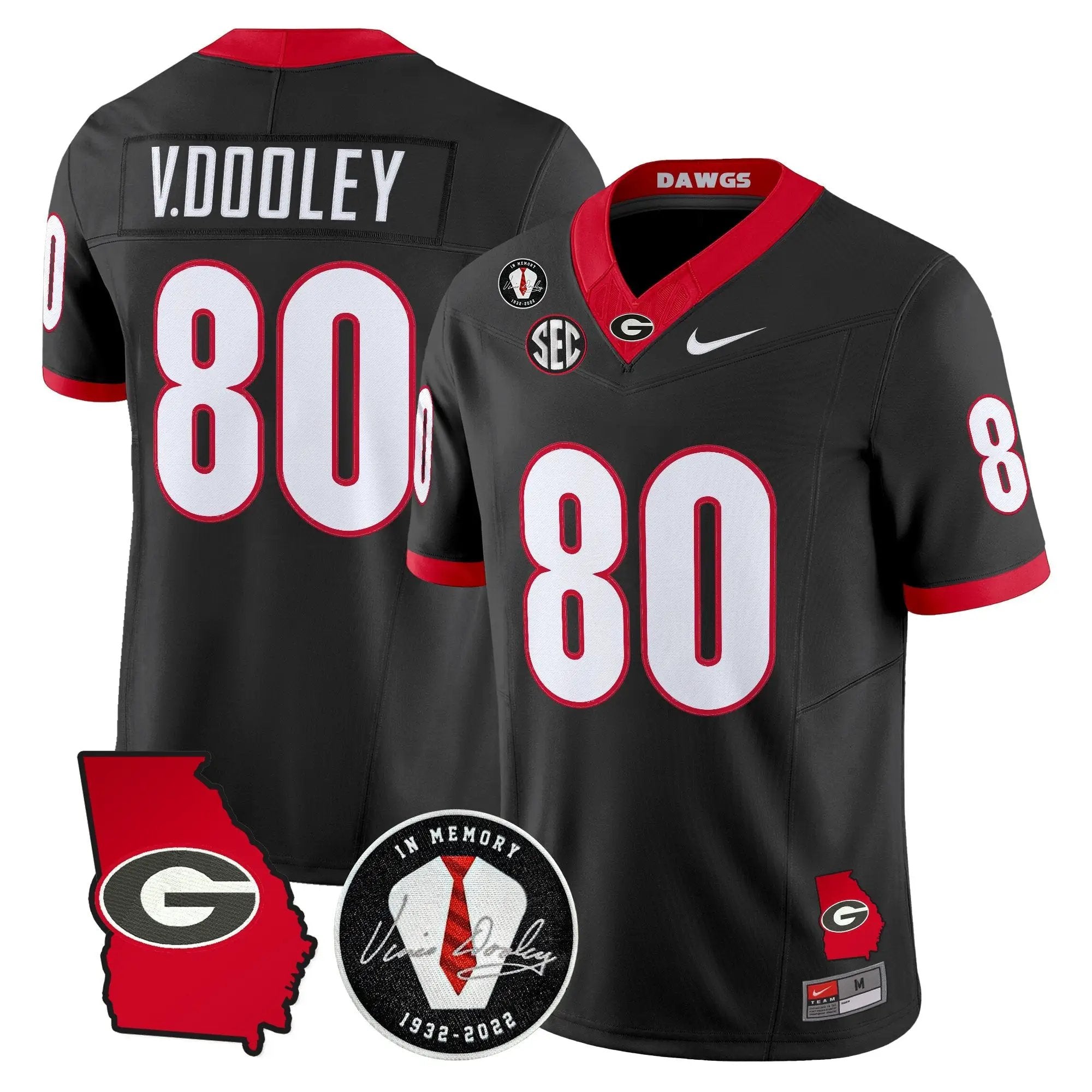 Men Georgia Bulldogs 2026 Georgia Map & Vince Dooley Patch Vapor Limited Jersey - Stitched 10 Georgia Bulldogs 2026 Georgia Map & Vince Dooley Patch Vapor Limited Jersey - Stitched by Digigearus