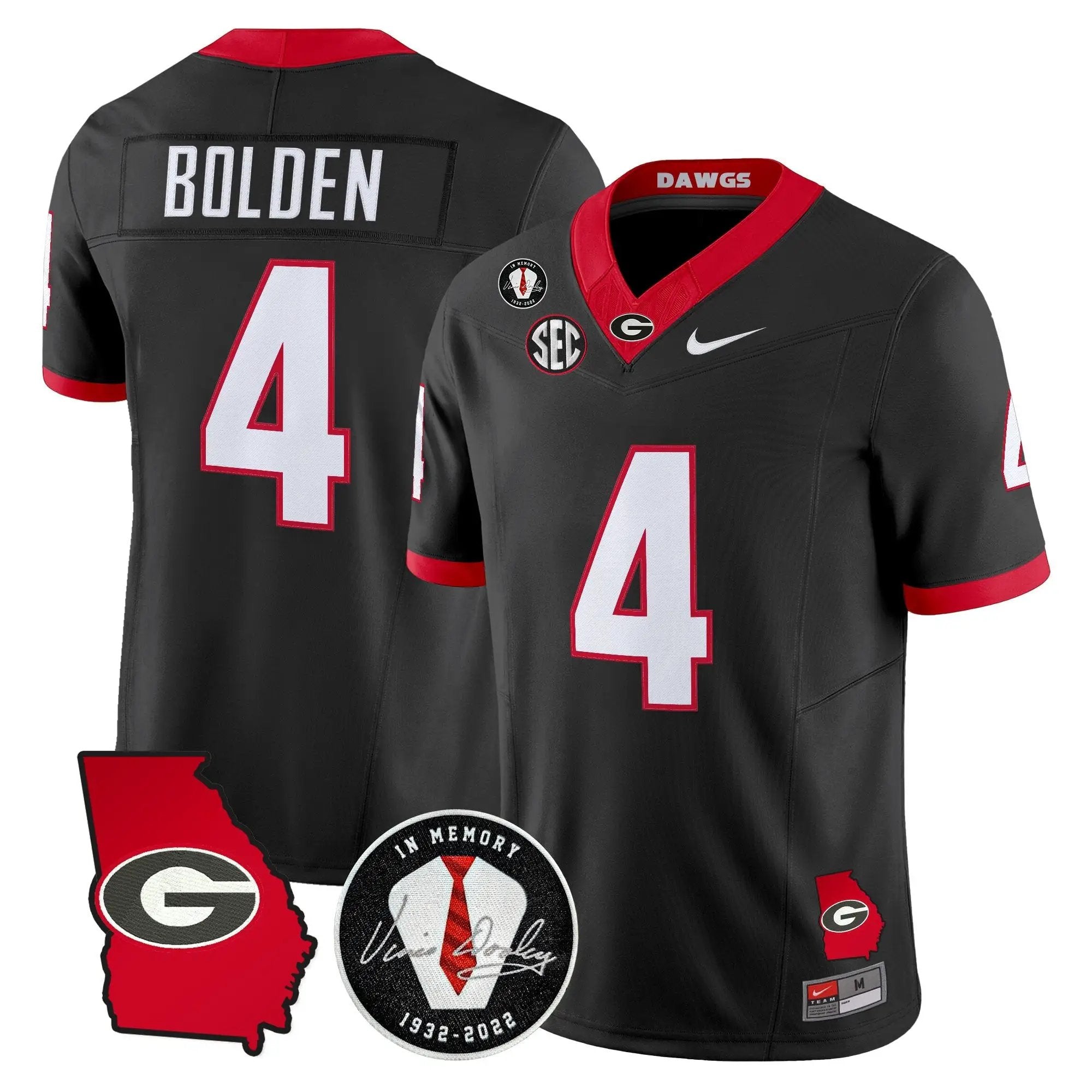 Men Georgia Bulldogs 2026 Georgia Map & Vince Dooley Patch Vapor Limited Jersey - Stitched 5 Georgia Bulldogs 2026 Georgia Map & Vince Dooley Patch Vapor Limited Jersey - Stitched by Digigearus
