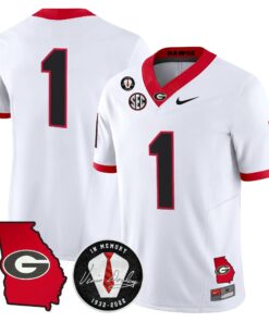 Men Georgia Bulldogs 2026 Georgia Map & Vince Dooley Patch Vapor Limited Jersey - Stitched 71 Georgia Bulldogs 2026 Georgia Map & Vince Dooley Patch Vapor Limited Jersey - Stitched by Digigearus