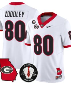 Men Georgia Bulldogs 2026 Georgia Map & Vince Dooley Patch Vapor Limited Jersey - Stitched 69 Georgia Bulldogs 2026 Georgia Map & Vince Dooley Patch Vapor Limited Jersey - Stitched by Digigearus