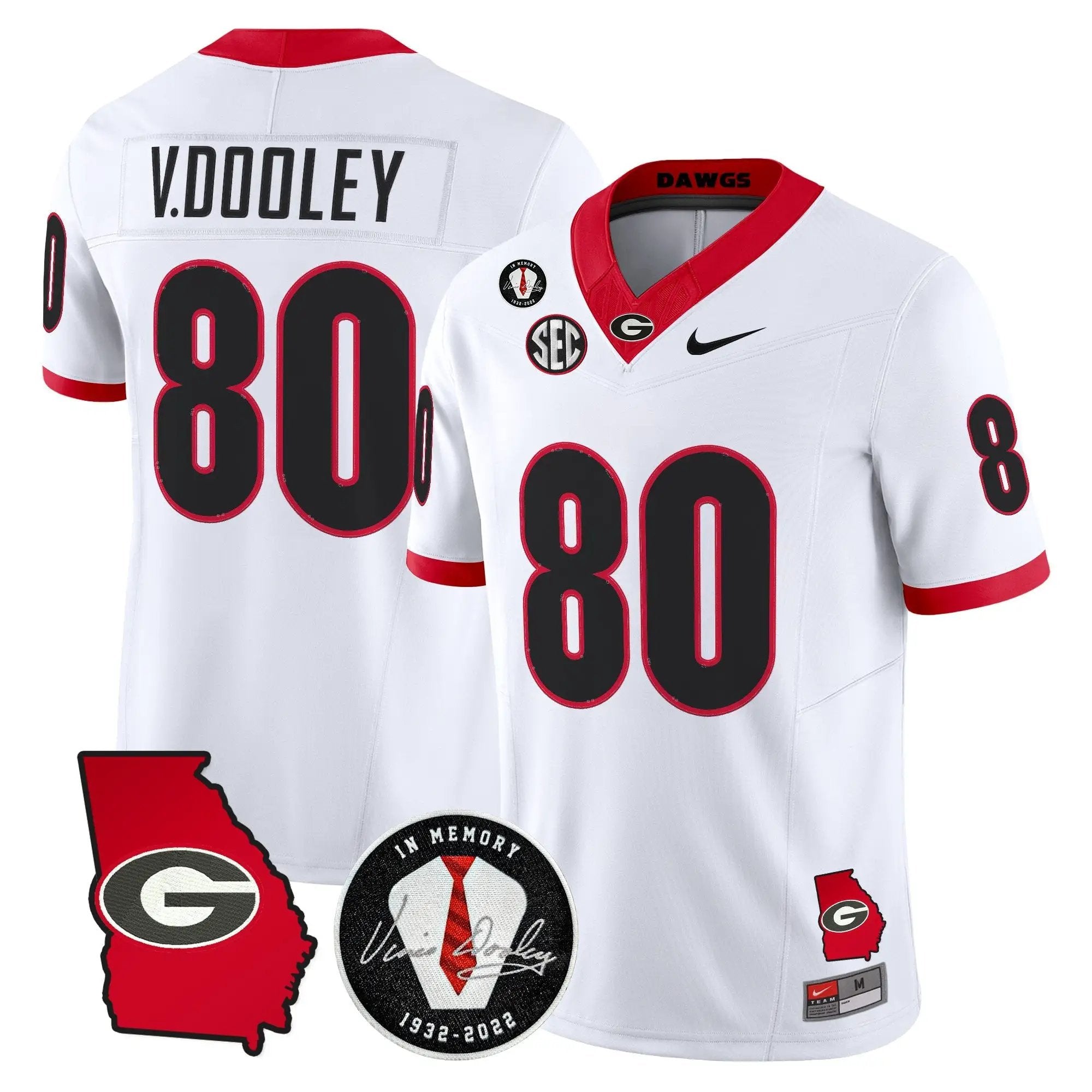 Men Georgia Bulldogs 2026 Georgia Map & Vince Dooley Patch Vapor Limited Jersey - Stitched 34 Georgia Bulldogs 2026 Georgia Map & Vince Dooley Patch Vapor Limited Jersey - Stitched by Digigearus