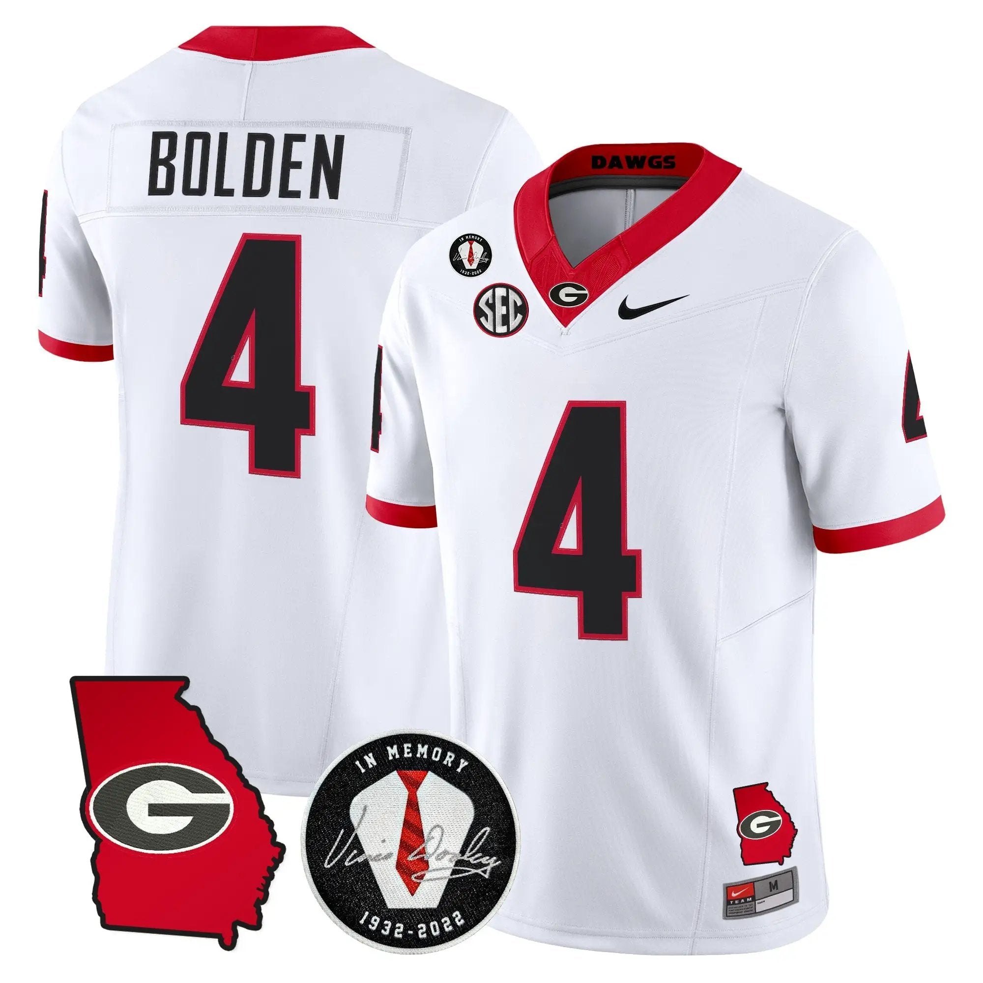 Men Georgia Bulldogs 2026 Georgia Map & Vince Dooley Patch Vapor Limited Jersey - Stitched 29 Georgia Bulldogs 2026 Georgia Map & Vince Dooley Patch Vapor Limited Jersey - Stitched by Digigearus