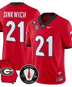 Men Georgia Bulldogs 2026 Georgia Map & Vince Dooley Patch Vapor Limited Jersey - Stitched 56 Georgia Bulldogs 2026 Georgia Map & Vince Dooley Patch Vapor Limited Jersey - Stitched by Digigearus