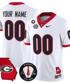 Georgia Bulldogs 2026 Georgia Map & Vince Dooley Patch Vapor Limited Custom Jersey - Stitched 5 Georgia Bulldogs 2026 Georgia Map & Vince Dooley Patch Vapor Limited Custom Jersey - Stitched by Digigearus