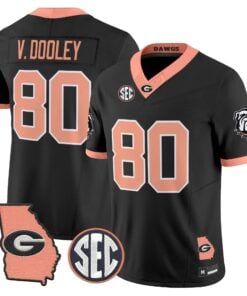 Georgia Bulldogs The Big Peach Vapor Limited Jersey - Stitched by Digigearus
