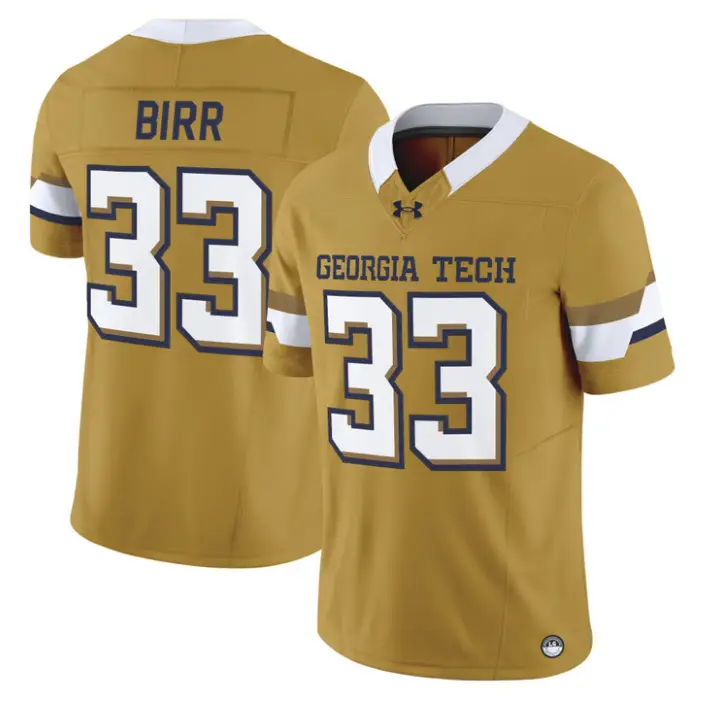 Aidan Birr Jersey #33 Georgia Tech Yellow Jackets 2026 Limited Stitched 1 Aidan Birr Jersey #33 Georgia Tech Yellow Jackets 2026 Limited Stitched by My Store NCAA Football Jerseys