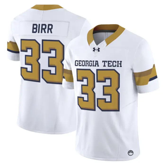 Aidan Birr Jersey #33 Georgia Tech Yellow Jackets 2026 Limited Stitched 2 Aidan Birr Jersey #33 Georgia Tech Yellow Jackets 2026 Limited Stitched by My Store NCAA Football Jerseys