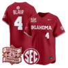 Alec Blair Jersey #4 Oklahoma 2026 National Champions Patch Stitched by My Store