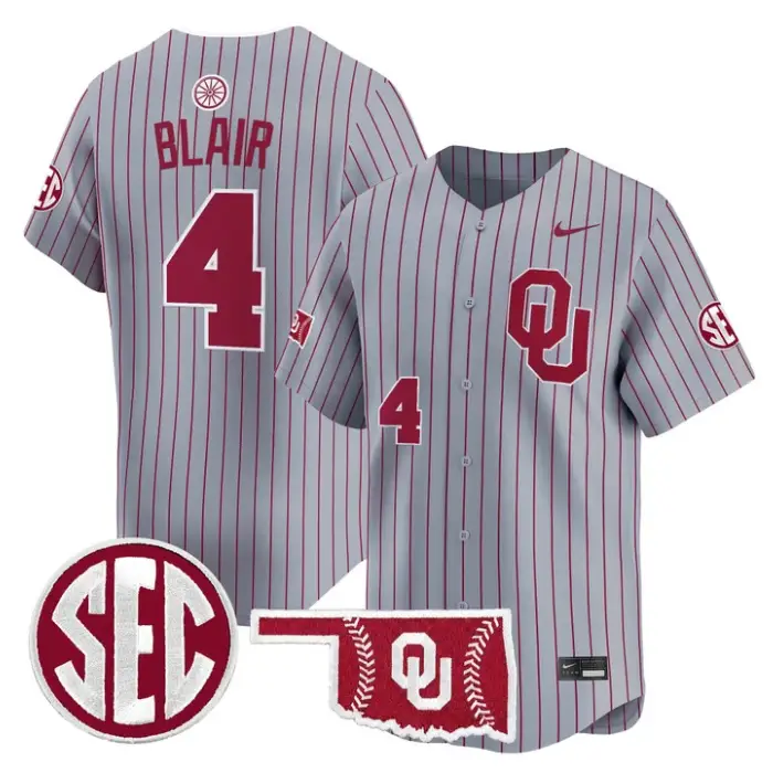 Alec Blair Jersey #4 Oklahoma Sooners Baseball 2026 Vapor Stitched 3 Alec Blair Jersey #4 Oklahoma Sooners Baseball 2026 Vapor Stitched by My Store