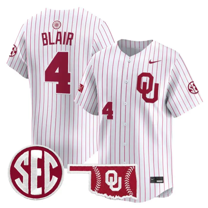 Alec Blair Jersey #4 Oklahoma Sooners Baseball 2026 Vapor Stitched 4 Alec Blair Jersey #4 Oklahoma Sooners Baseball 2026 Vapor Stitched by My Store
