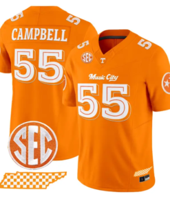 Amare Campbell Jersey #55 Tennessee Vols Music City Edition Stitched 6 Amare Campbell Jersey #55 Tennessee Vols Music City Edition Stitched by My Store NCAA Football Jerseys
