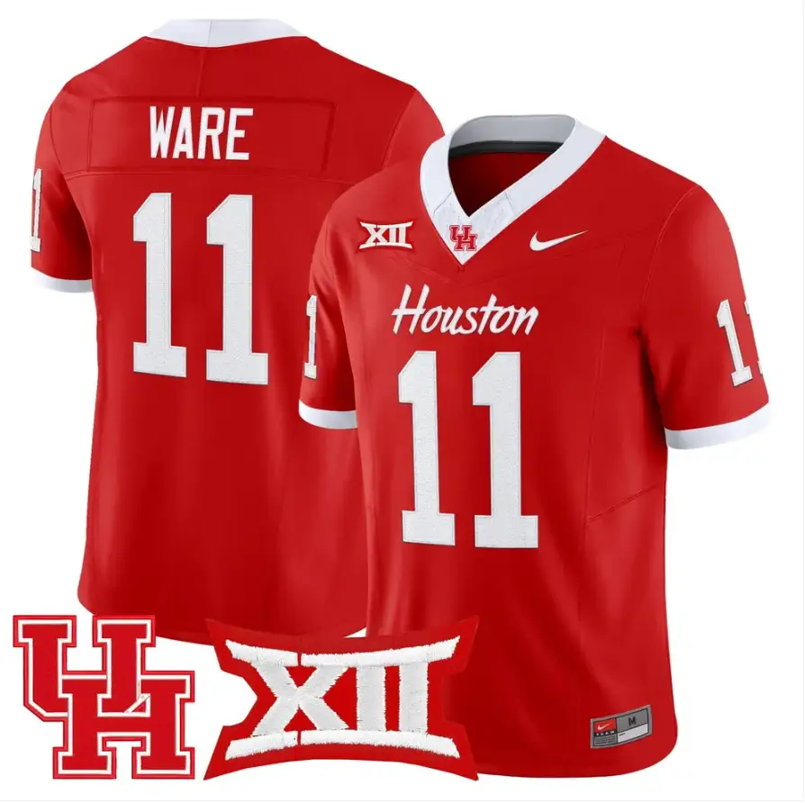 Andre Ware Jersey #11 Houston Cougars 2026 Vapor Limited Stitched 4 Andre Ware Jersey #11 Houston Cougars 2026 Vapor Limited Stitched by My Store NCAA Football Jerseys