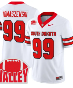 Asher Tomaszewski Jersey #99 South Dakota 2026 Vapor Limited Stitched by My Store NCAA Football Jerseys